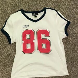 Streetwear Society White and Blue Short Sleeve Tee